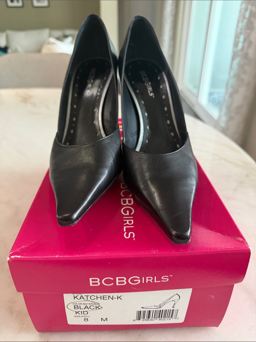 BCBGirls Black Pointed-Toe Heels